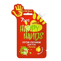 7 DAYS Крем-парфюм для рук Happy Hands Hand in Hand Персик 25г