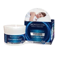 NOVOSVIT Маска для лица Ночная SLEEPING MASK Smart Hydro Patch Тройное увлажнение 50мл