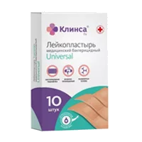 Лейкопластырь бактерицидный Клинса Набор Universal полимер осн цв телесн 3 размера N10
