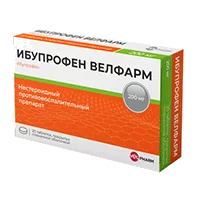 Ибупрофен Велфарм таб п.п.о. 200мг N20