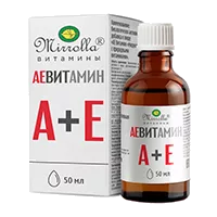 АЕВИТАМИН природные витамины А+Е Mirrolla 50мл N1