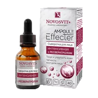 NOVOSVIT Сыворотка для лица AMPOULE Effecter Интенсивная с Ресвератролом 25мл