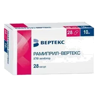Рамиприл-ВЕРТЕКС капс 10мг N28