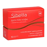 Sibella Дуослим Кофе с ароматом Капучино 2г N10