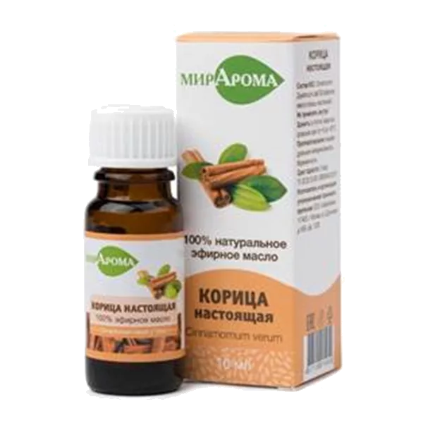 МирАрома Эфирное масло натуральное 100% Корица настоящая 10мл
