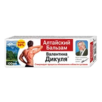 Валентина Дикуля Бальзам АЛТАЙСКИЙ Стимулирует процессы обновления в области суставов 100мл