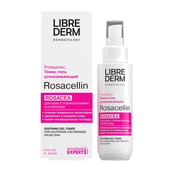 LIBREDERM Тоник-гель ROSACELLIN Розацелин успокаивающий 100мл