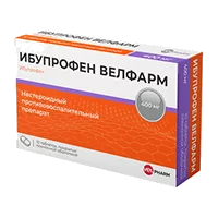 Ибупрофен Велфарм таб п.п.о. 400мг N10