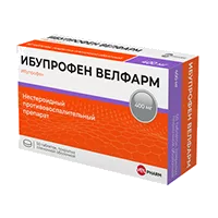 Ибупрофен Велфарм таб п.п.о. 400мг N50