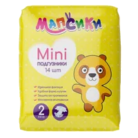 Подгузники детские Мапсики 2 Mini 3-6кг N14