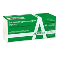 Этилметилгидроксипиридин-Акрихин таб п.п.о. 125мг N50