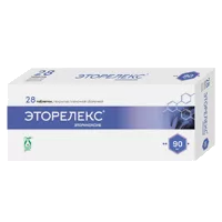 Эторелекс таб п.п.о. 90мг N28