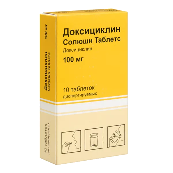 Доксициклин Солюшн Таблетс таб дисперг 100мг N10