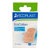 Лейкопластырь ECOPLAST Набор EcoCotton мед ткан хлопок 72 х 38мм N10