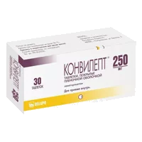 Конвилепт таб п.п.о. 250мг N30