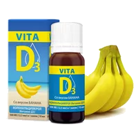 VITA D3 Витамин Д3 со вкусом Банана 10мл N1