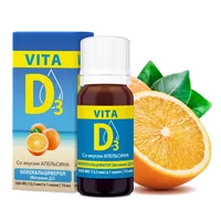 VITA D3 Витамин Д3 со вкусом Апельсина 10мл N1