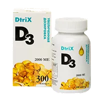 DtriX Витамин D3 2000 МЕ капсулы 450мг N300