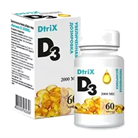 DtriX Витамин D3 2000 МЕ капсулы 450мг N60