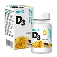 DtriX Витамин D3 2000 МЕ капсулы 450мг N90