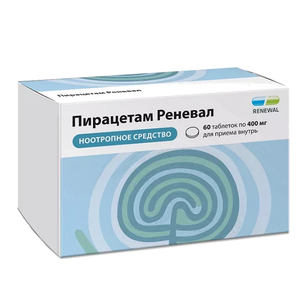Пирацетам Реневал таб п.п.о. 400мг N60