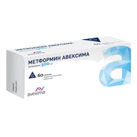 Метформин АВЕКСИМА таб п.п.о. 500мг N60