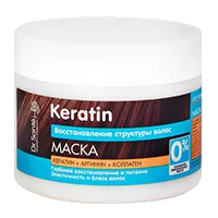 Dr Sante Маска для волос Keratin Восстановление структуры волос д/тусклых и ломких волос 300мл