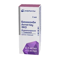 Бимикомби Антиглау ЭКО кап глазн 0,3мг 0,5% 3мл N1