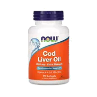 NOW Рыбий жир печени трески Cod Liver Oil 1000 мг капсулы 1391мг N90