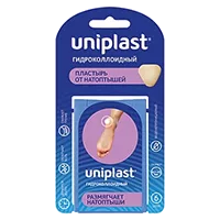 Лейкопластырь Uniplast гидроколлоидный От натоптышей 42х45мм N6