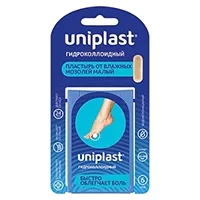 Лейкопластырь Uniplast гидроколлоидный От влажных мозолей малый 20 х 60мм N6