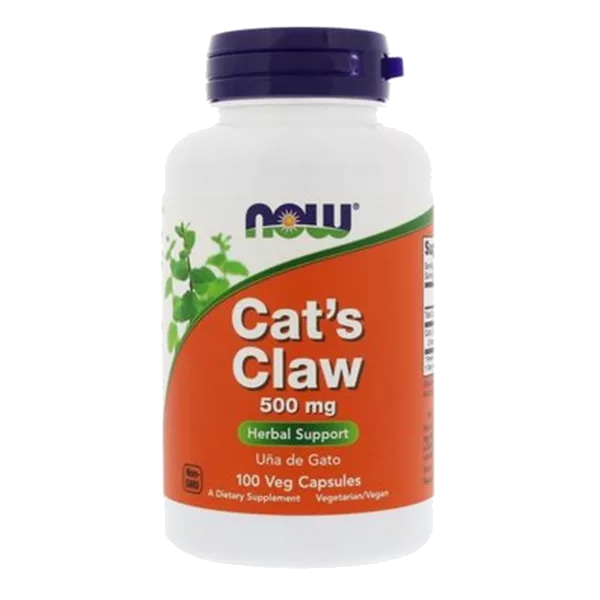 NOW Кошачий коготь Cats Claw капсулы 619мг N100