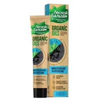 Зубная паста Лесной бальзам Organic 0ils Минеральное укрепление органические масла, уголь, кальций 75мл