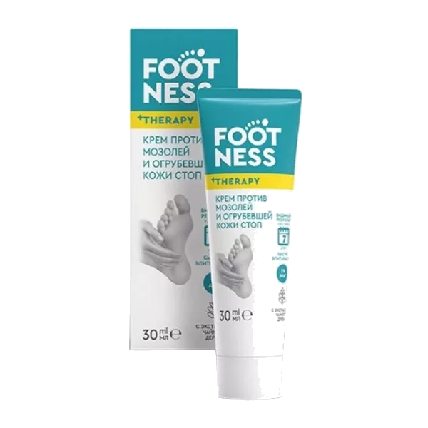 FOOTNESS Крем против мозолей и огрубевшей кожи стоп 30мл