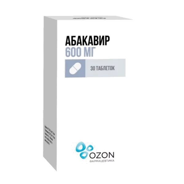 Абакавир таб п.п.о. 600мг N30