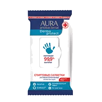 Салфетки влажные AURA Eco Protect антибактериальные N20