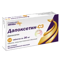 Дапоксетин-СЗ таб п.п.о. 30мг N10