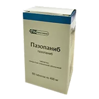 Пазопаниб таб п.п.о. 400мг N60