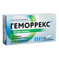 Геморрекс супп рект 250мг N10