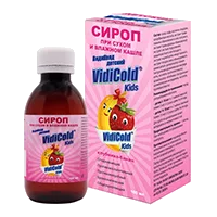 ВидиКолд детский VidiCold kids сироп со вкусом клубника-банан 100мл N1