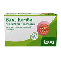 Валз Комби таб п.п.о. 10мг 160мг N28