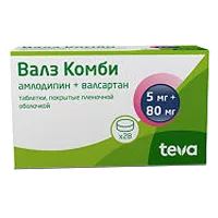 Валз Комби таб п.п.о. 5мг 80мг N28