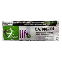 Салфетки марлевые стер New Life будьте здоровы! мед 2-сл 16х14см N10