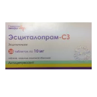 Эсциталопрам-СЗ таб п.п.о. 10мг N30