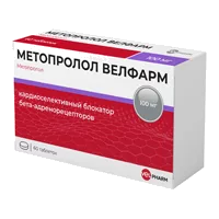 МЕТОПРОЛОЛ ВЕЛФАРМ таб 100мг N60