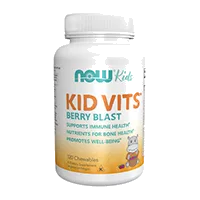 NOW Детские витамины Ягодный Лимонад Kid Vits Berry Lemonade таблетки жев N120