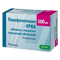 Левофлоксацин-КРКА таб п.п.о. 500мг N10