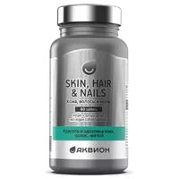 АКВИОН Кожа, волосы и ногти Skin, hair & nails таблетки 1г N60
