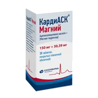 КардиАСК Магний таб п.п.о. 150мг 30,39мг N30