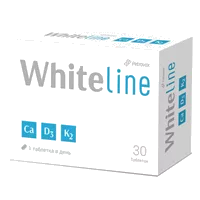 Whiteline Кальций + D3 + K2 таб 1560,8мг N30